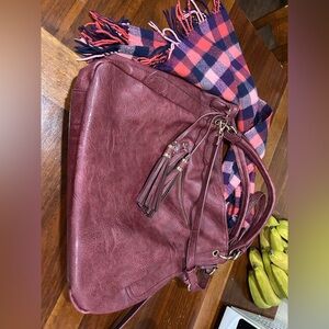 Elegant Burgundy Women's Bag